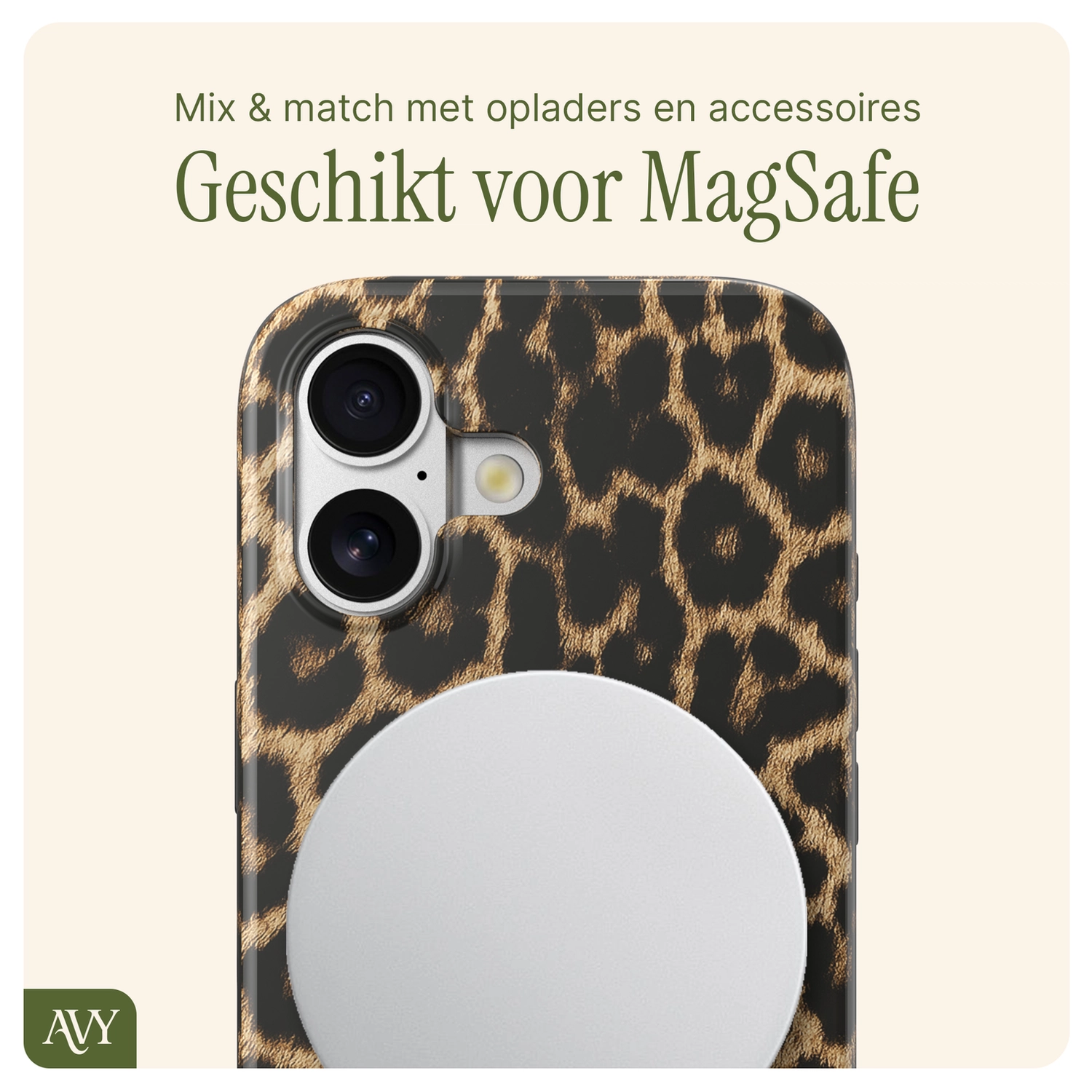 AVY Apple iPhone 16 MagSafe Hoesje met Koord (32CM) Panthera Chic afbeelding 11