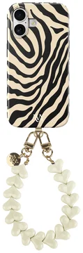 AVY Apple iPhone 16 MagSafe Hoesje met Koord 30CM Safari Hearts