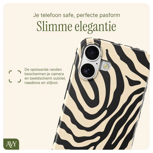 AVY Apple iPhone 16 MagSafe Hoesje met Koord 30CM Safari Hearts afbeelding 8