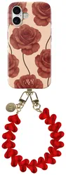 AVY Apple iPhone 16 MagSafe Hoesje met Koord 30CM Hearts & Roses afbeelding
