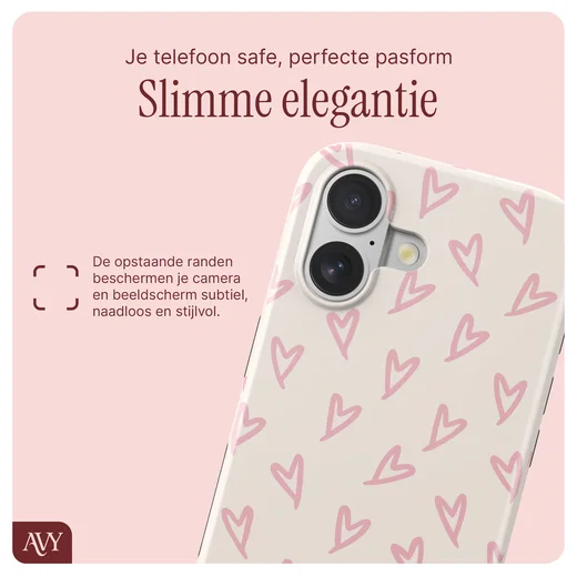 AVY Apple iPhone 16 MagSafe Hoesje met Koord 30CM Cupid Hearts afbeelding 6