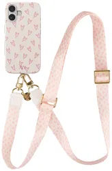 AVY Apple iPhone 16 MagSafe Hoesje met Koord 130CM Cupid Blush afbeelding