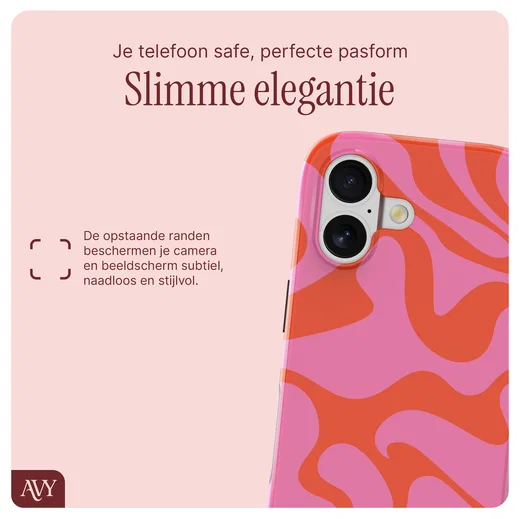AVY Apple iPhone 16 MagSafe Hoesje met Koord 30CM Rose Hearts afbeelding 7