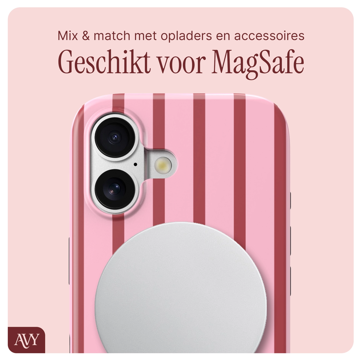 AVY Apple iPhone 16 MagSafe Hoesje met Koord 130CM Linea Sol afbeelding 9