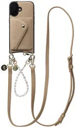 AVY Apple iPhone 16 - Styled Kit - Beige - Leather and Pearls afbeelding