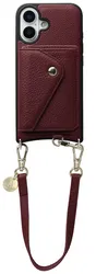 AVY Apple iPhone 16 - Styled Kit - Burgundy - Short Leather afbeelding