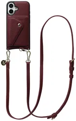 AVY Apple iPhone 16 - Styled Kit - Burgundy - Long Leather afbeelding