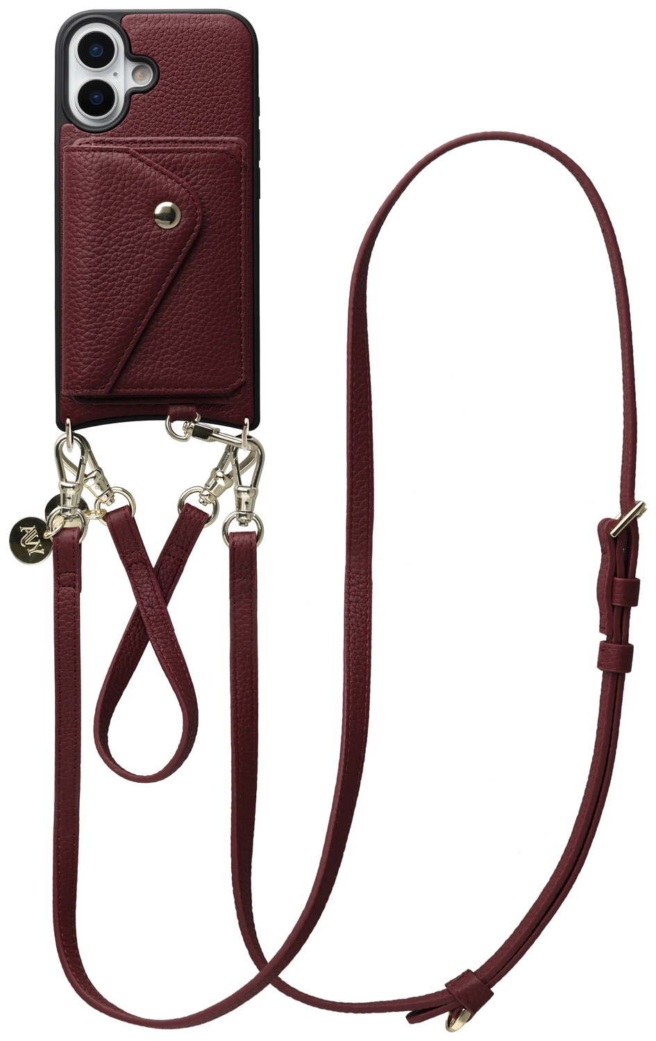 AVY Apple iPhone 16 - Styled Kit - Burgundy - Leather Set afbeelding 1