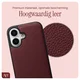 AVY Apple iPhone 16 - Styled Kit - Burgundy - Leather Set afbeelding 7