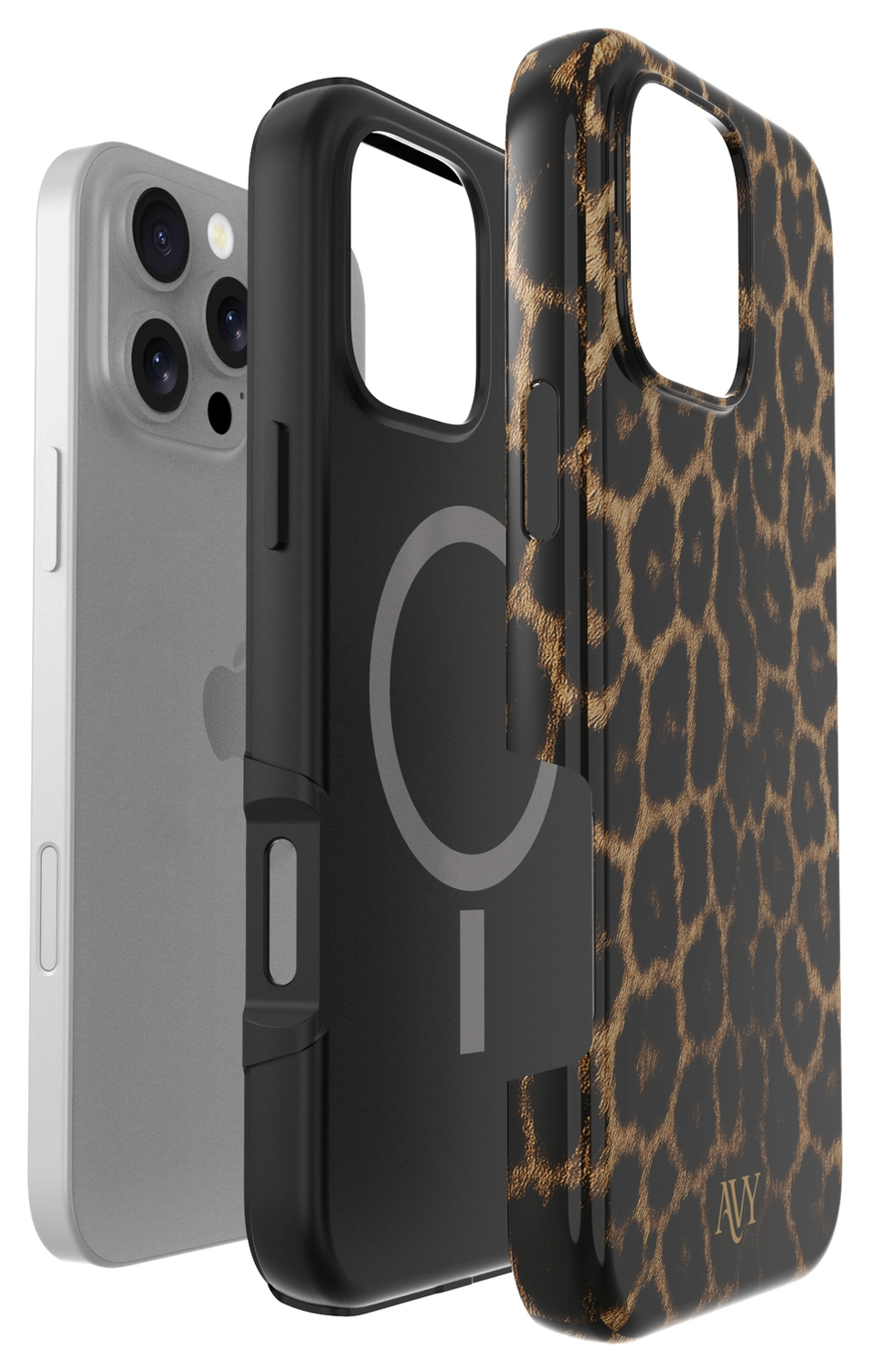 AVY Apple iPhone 16 Pro MagSafe Hoesje met Koord 30CM Panther Hearts afbeelding 20