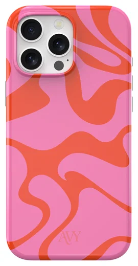 AVY Apple iPhone 16 Pro MagSafe Hoesje met Koord 30CM Rose Hearts afbeelding 13