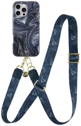 AVY Apple iPhone 16 Pro Max MagSafe Hoesje met Koord 130CM Obscura Blue afbeelding