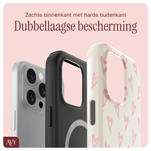 AVY Apple iPhone 16 Pro Max MagSafe Hoesje met Koord 30CM Cupid Hearts afbeelding 9