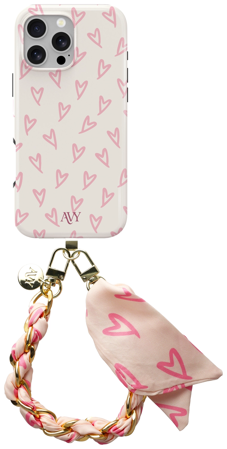 AVY Apple iPhone 16 Pro Max MagSafe Hoesje met Koord 32CM Cupid Blush ...