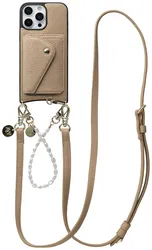 AVY Apple iPhone 16 Pro Max - Styled Kit - Beige - Leather and Pearls afbeelding