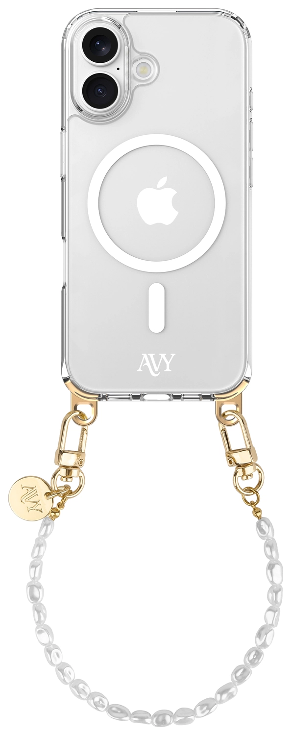AVY Apple iPhone 17 Hoesje met Koord & MagSafe 30CM Perla Chic afbeelding 1
