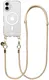 AVY Apple iPhone 17 Hoesje met Koord & MagSafe 130CM Tressé Beige