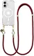 AVY Apple iPhone 17 Hoesje met Koord & MagSafe 130CM Tressé Red