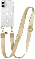 AVY Apple iPhone 17 Hoesje met Koord & MagSafe 130CM Aurum Gold afbeelding