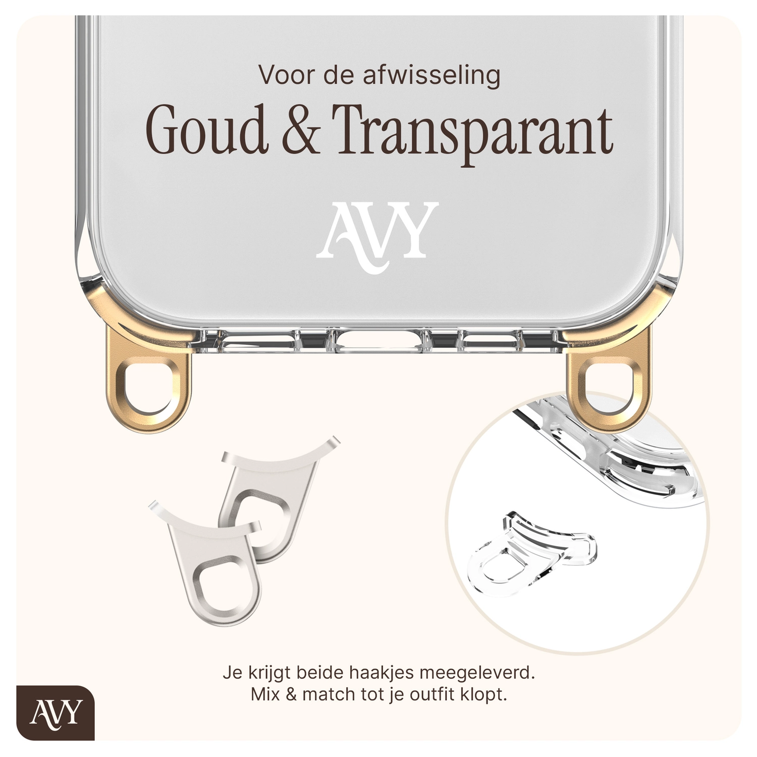 AVY Apple iPhone 17 Hoesje met Koord & MagSafe 130CM Panthera Chic afbeelding 9