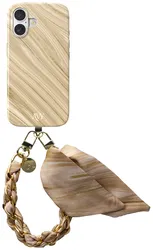 AVY Apple iPhone 17 MagSafe Hoesje met Koord 32CM Aurum Gold afbeelding