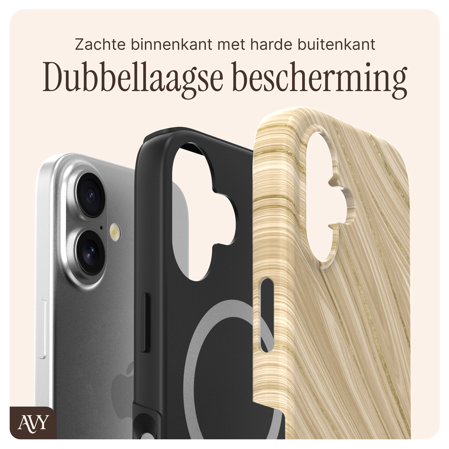 AVY Apple iPhone 17 MagSafe Hoesje met Koord (32CM) Aurum Gold afbeelding 8