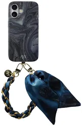 AVY Apple iPhone 17 MagSafe Hoesje met Koord 32CM Obscura Blue afbeelding