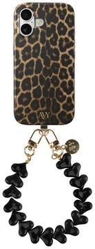 AVY Apple iPhone 17 MagSafe Hoesje met Koord 30CM Panther Hearts