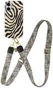 AVY Apple iPhone 17 MagSafe Hoesje met Koord 130CM Serengeti Zebra