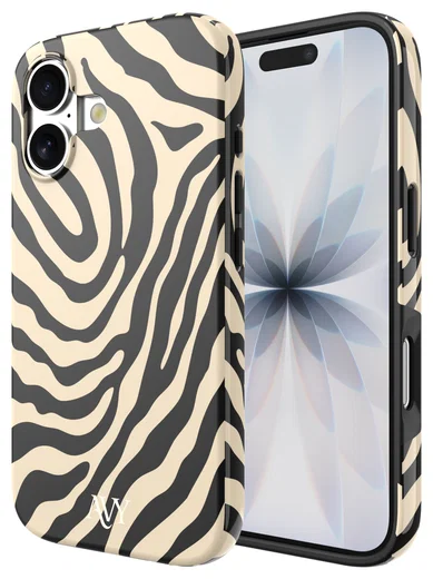 AVY Apple iPhone 17 MagSafe Hoesje met Koord (32CM) Serengeti Zebra afbeelding 16