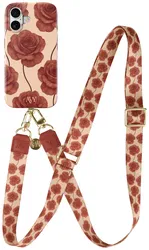 AVY Apple iPhone 17 MagSafe Hoesje met Koord 130CM Botanique Roses afbeelding