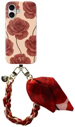AVY Apple iPhone 17 MagSafe Hoesje met Koord 32CM Botanique Roses afbeelding