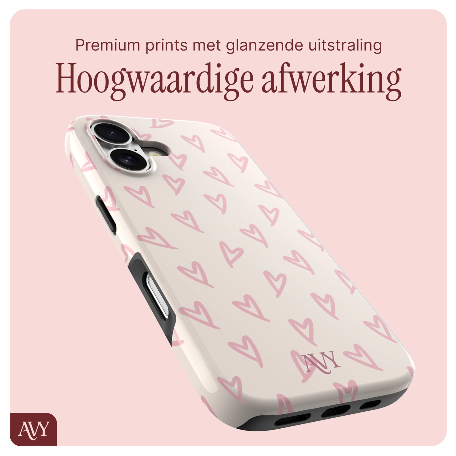 AVY Apple iPhone 17 MagSafe Hoesje met Koord 30CM Cupid Hearts afbeelding 7