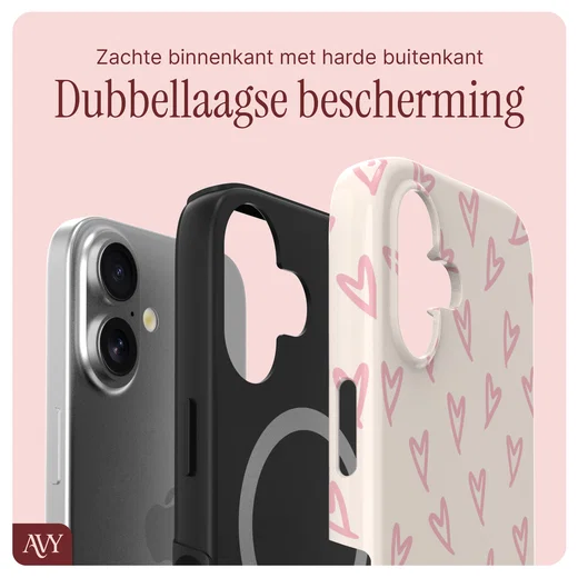 AVY Apple iPhone 17 MagSafe Hoesje met Koord 30CM Cupid Hearts afbeelding 9