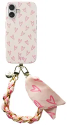 AVY Apple iPhone 17 MagSafe Hoesje met Koord 32CM Cupid Blush afbeelding