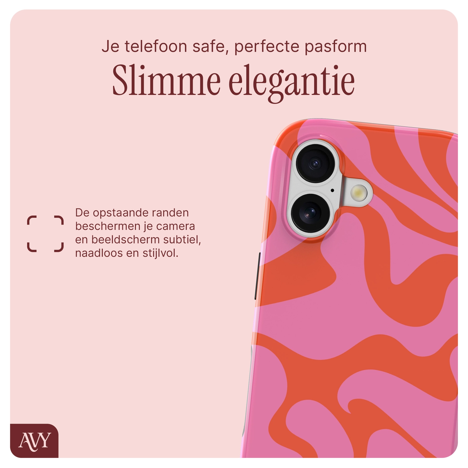 AVY Apple iPhone 17 MagSafe Hoesje met Koord 30CM Rose Hearts afbeelding 7