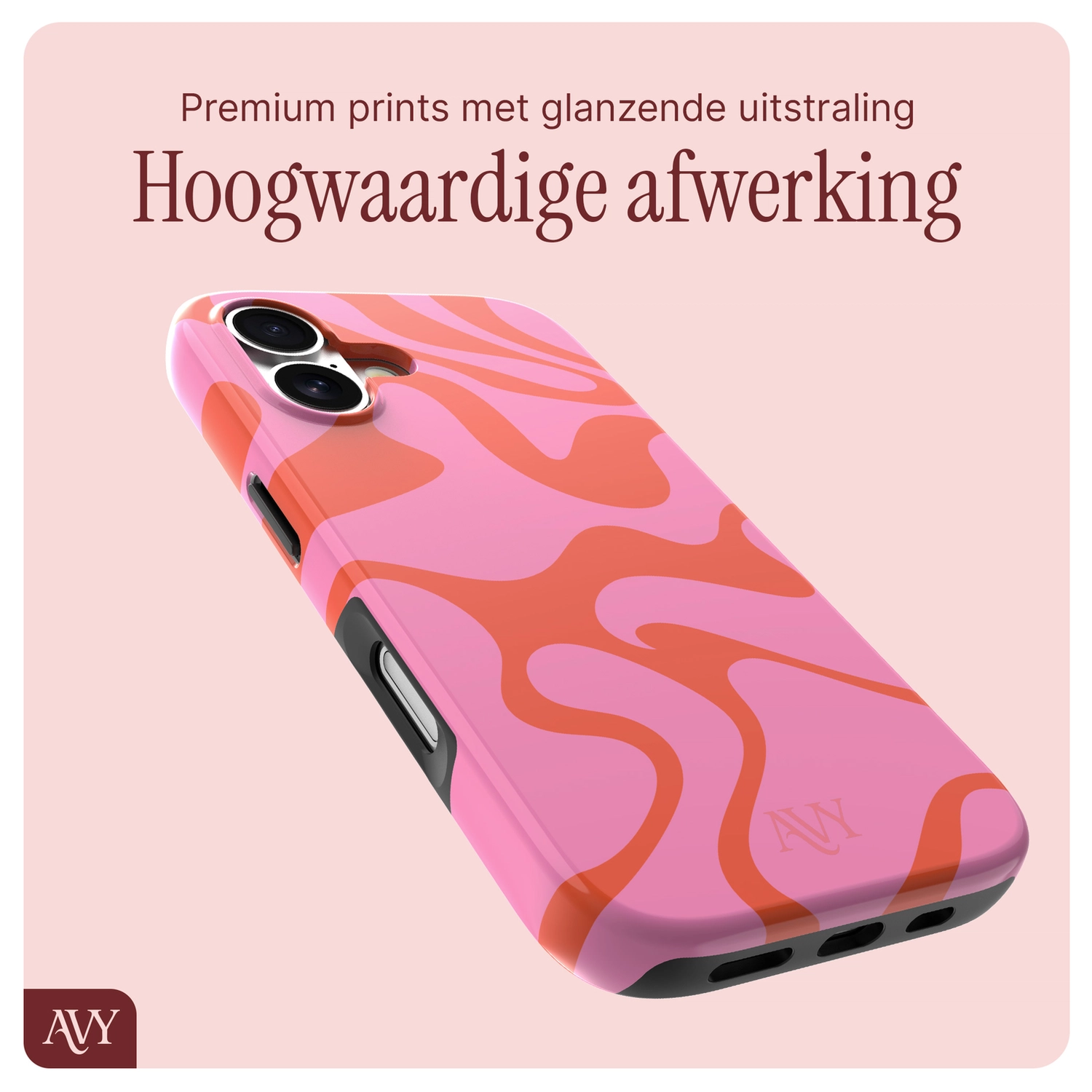 AVY Apple iPhone 17 MagSafe Hoesje met Koord 30CM Rose Hearts afbeelding 8