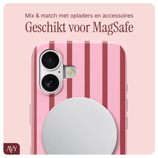 AVY Apple iPhone 17 MagSafe Hoesje met Koord 30CM Linea Hearts afbeelding 7