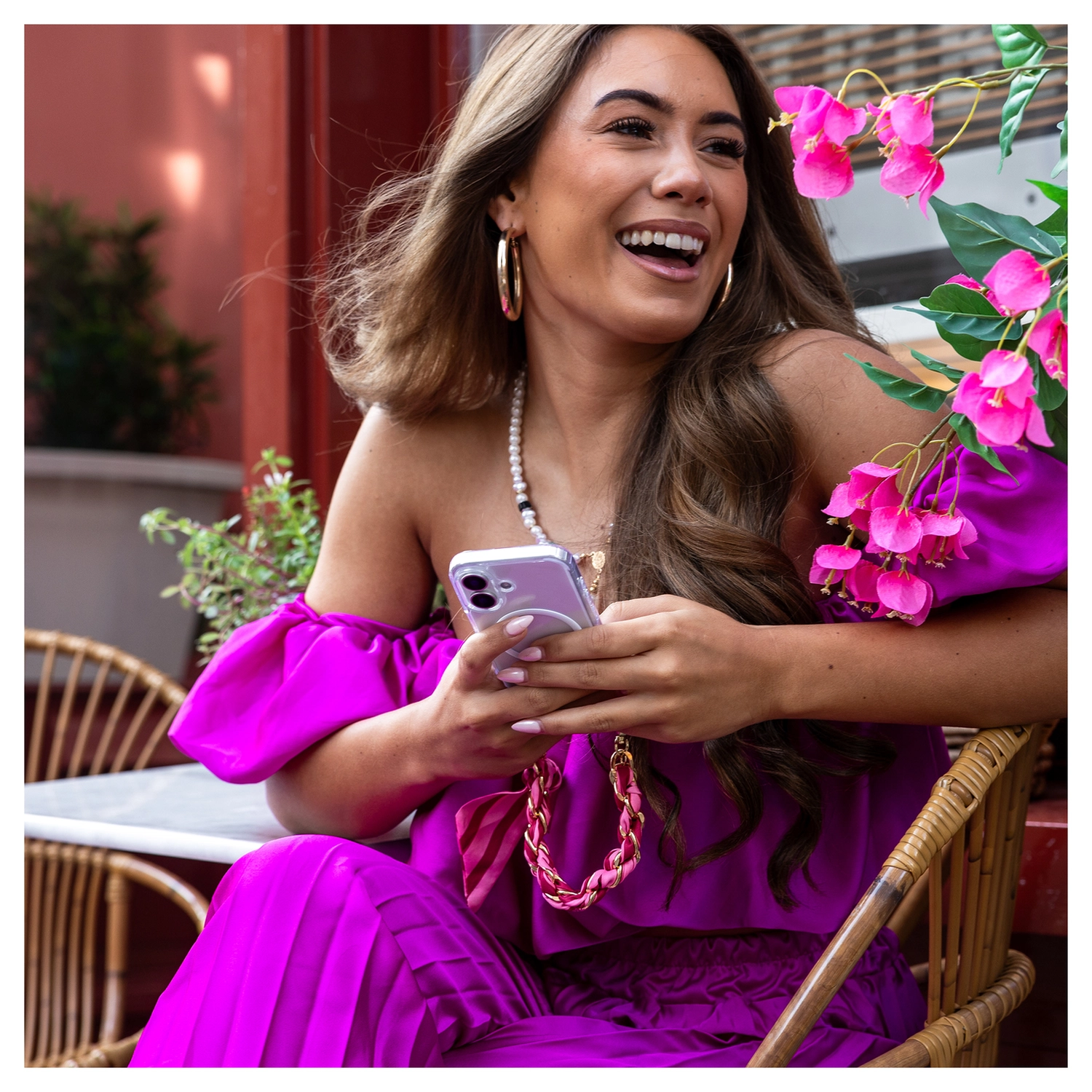 AVY Apple iPhone 17 MagSafe Hoesje met Koord (32CM) Linea Sol afbeelding 5