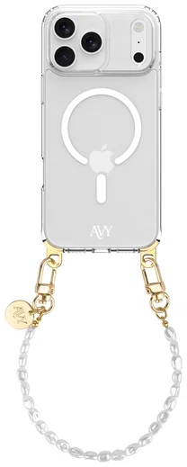 AVY Apple iPhone 17 Pro Hoesje met Koord & MagSafe 30CM Perla Chic afbeelding 1