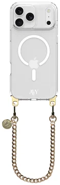 AVY Apple iPhone 17 Pro Hoesje met Koord & MagSafe 30CM Aurum Lien