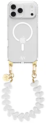 AVY Apple iPhone 17 Pro Hoesje met Koord & MagSafe 30CM Cupid White afbeelding