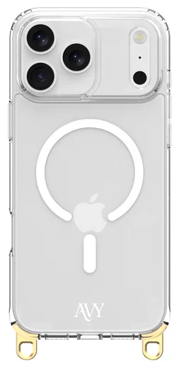 AVY Apple iPhone 17 Pro Hoesje met Koord & MagSafe 130CM Tressé Beige afbeelding 12
