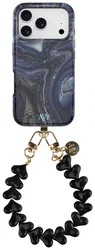 AVY Apple iPhone 17 Pro MagSafe Hoesje met Koord 30CM Marmer Hearts afbeelding