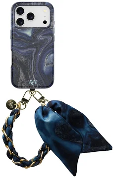 AVY Apple iPhone 17 Pro MagSafe Hoesje met Koord (32CM) Obscura Blue
