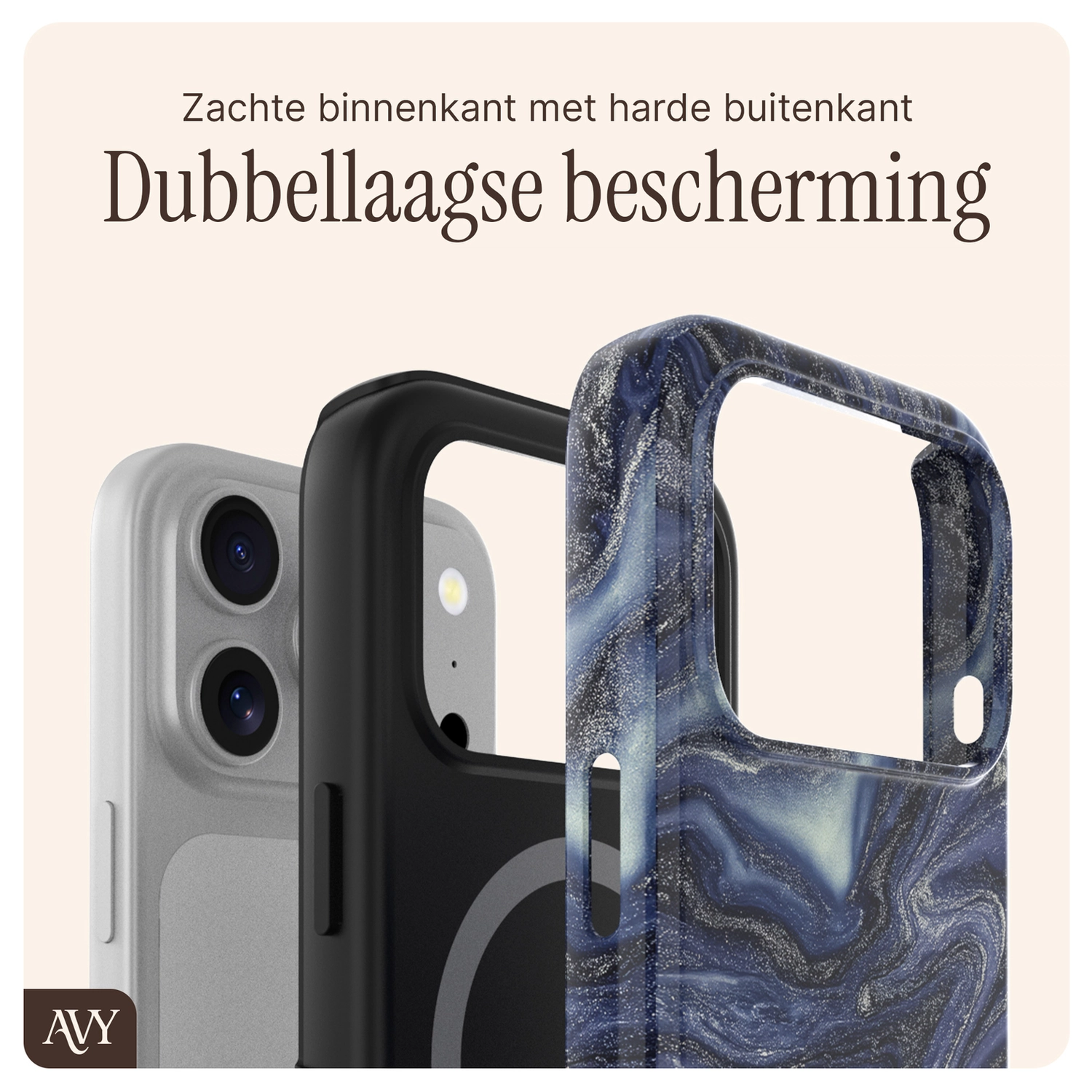 AVY Apple iPhone 17 Pro MagSafe Hoesje met Koord (32CM) Obscura Blue afbeelding 10