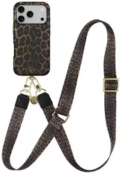 AVY Apple iPhone 17 Pro MagSafe Hoesje met Koord 130CM Panthera Chic afbeelding