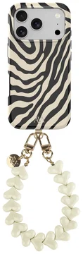 AVY Apple iPhone 17 Pro MagSafe Hoesje met Koord 30CM Safari Hearts