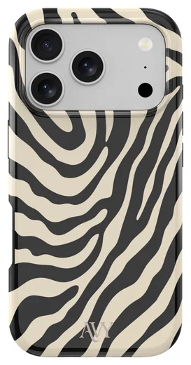 AVY Apple iPhone 17 Pro MagSafe Hoesje met Koord (32CM) Serengeti Zebra afbeelding 13