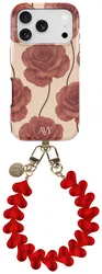 AVY Apple iPhone 17 Pro MagSafe Hoesje met Koord 30CM Hearts & Roses afbeelding